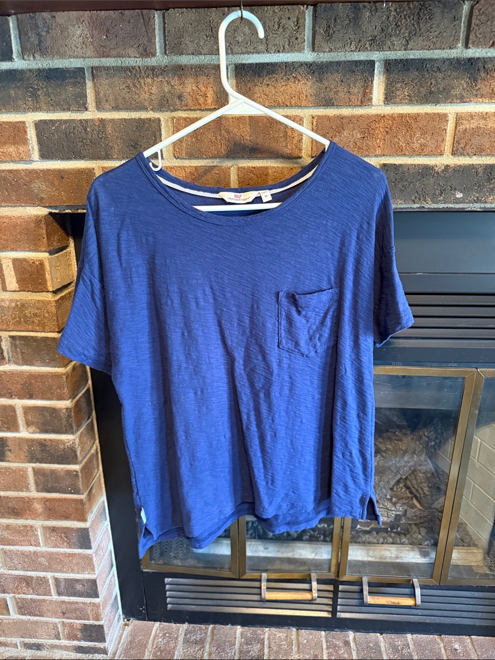 Vineyard Vines Navy Short-Sleeve Pocket Tee - Women